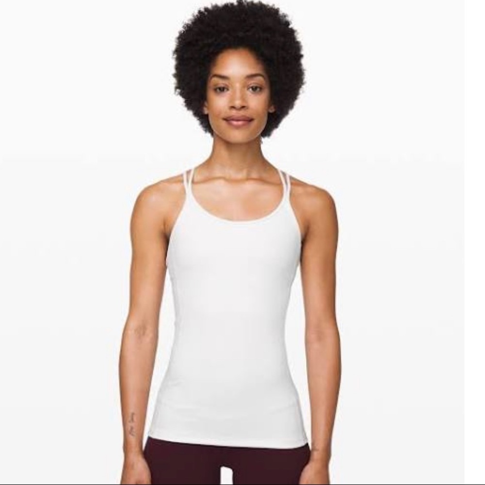 Lululemon Size 6 Tank Top in White